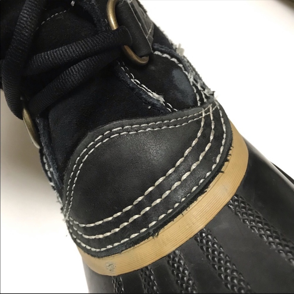 Sorel Black Winter & Rain Boots with Fur Trim - Picture 8 of 8